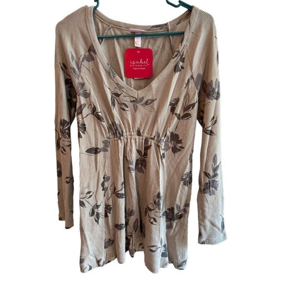 Isabel Maternity By Ingrid & Isabel Long Sleeve Top Blouse Size Small NWT - Picture 1 of 5